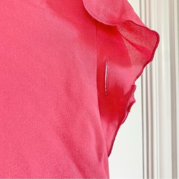 *Missing Belt* The Limited Pink Sleeveless Ruffle shift dress - Picture 11 of 12